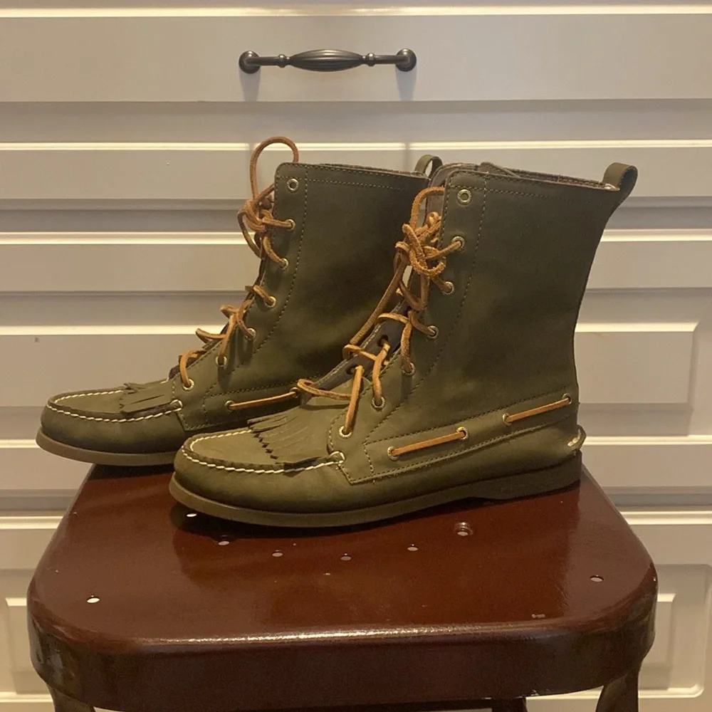 Sperry Top-Sider green boots. Women’s Size 10 - Picture 9 of 16